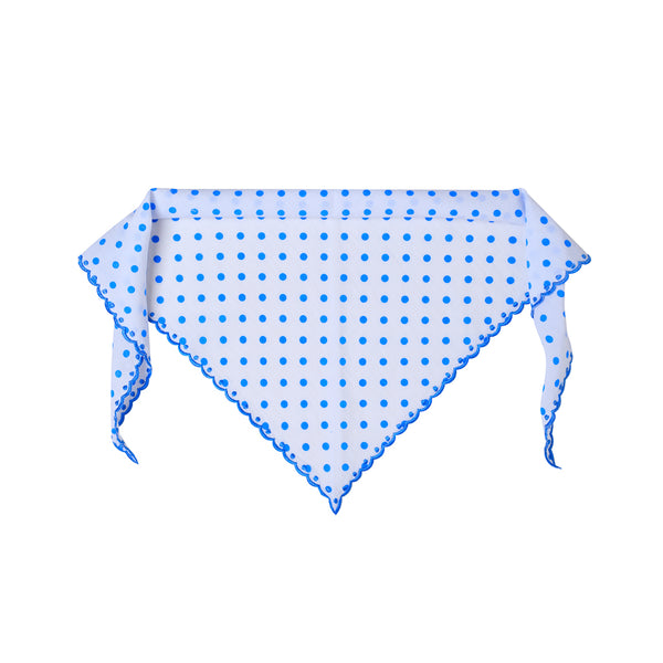 Embroidered Trim Scarf Dot