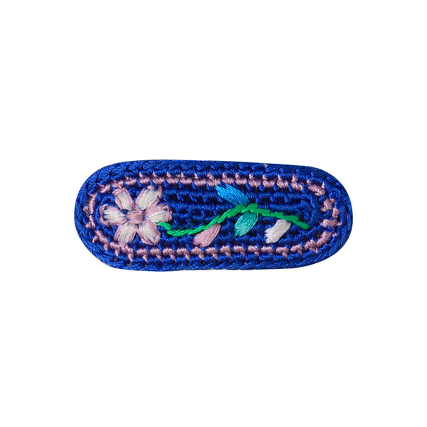 Crochet Embroidered Hair Clip