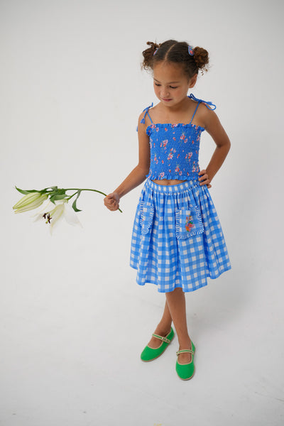 Felice Embroidered Skirt Vichy