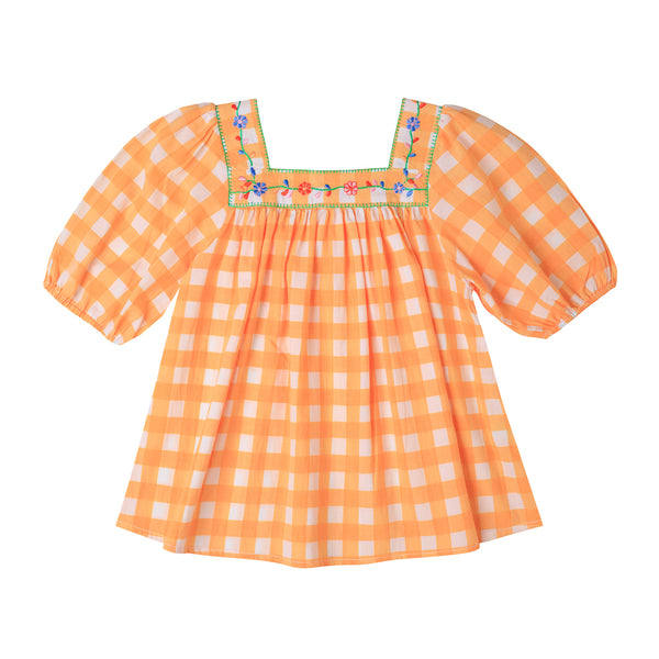 Solange Embroidered Blouse Vichy