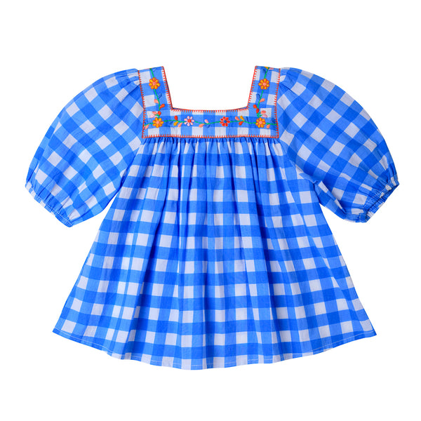 Solange Embroidered Blouse Vichy