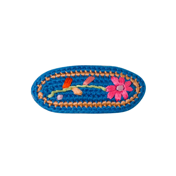 Crochet Embroidered Hair Clip  (1 pc)
