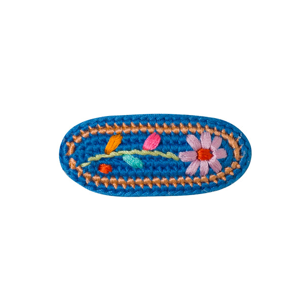 Crochet Embroidered Hair Clip  (1 pc)