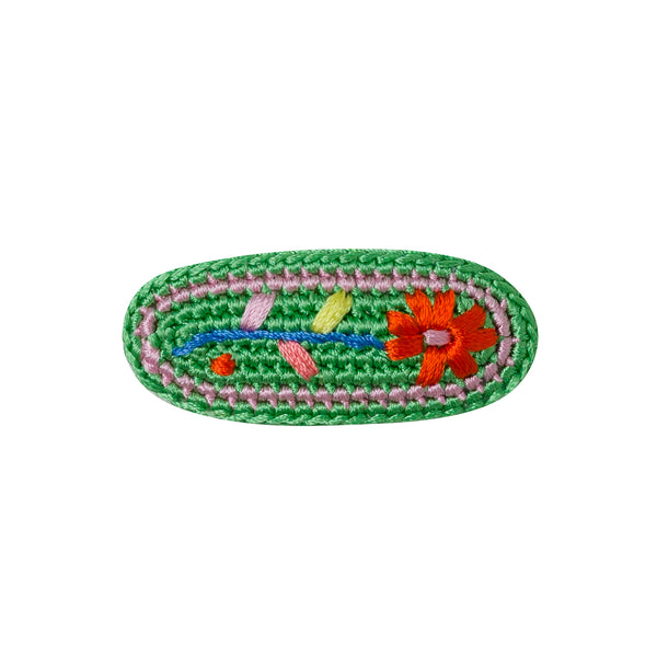 Crochet Embroidered Hair Clip  (1 pc)