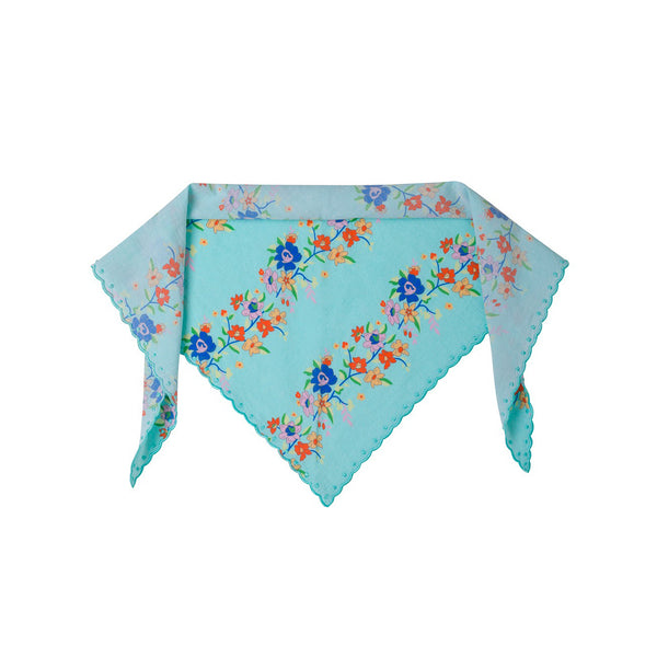 Embroidered Trim Scarf