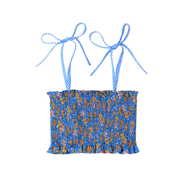Teeny Shirred Top Florale