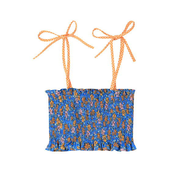 Teeny Shirred Top Florale