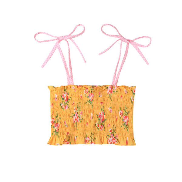 Teeny Shirred Top Pretty Posie