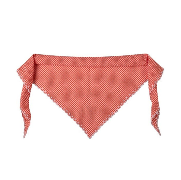 Embroidered Trim Scarf Mini Vichy