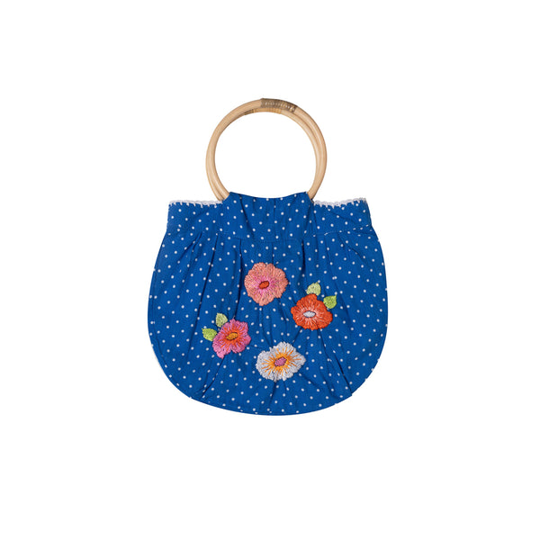 Embroidered Bamboo Bag
